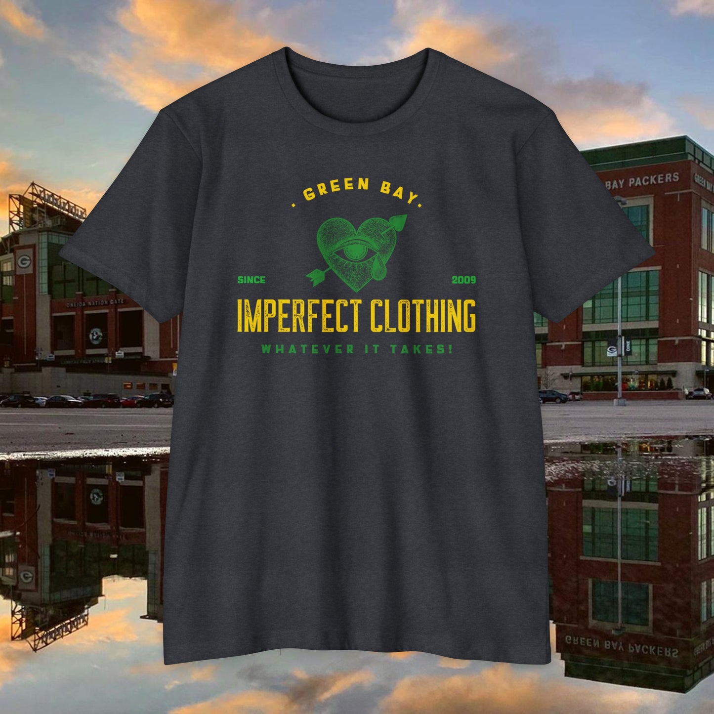 imperfect green bay front T-shirt