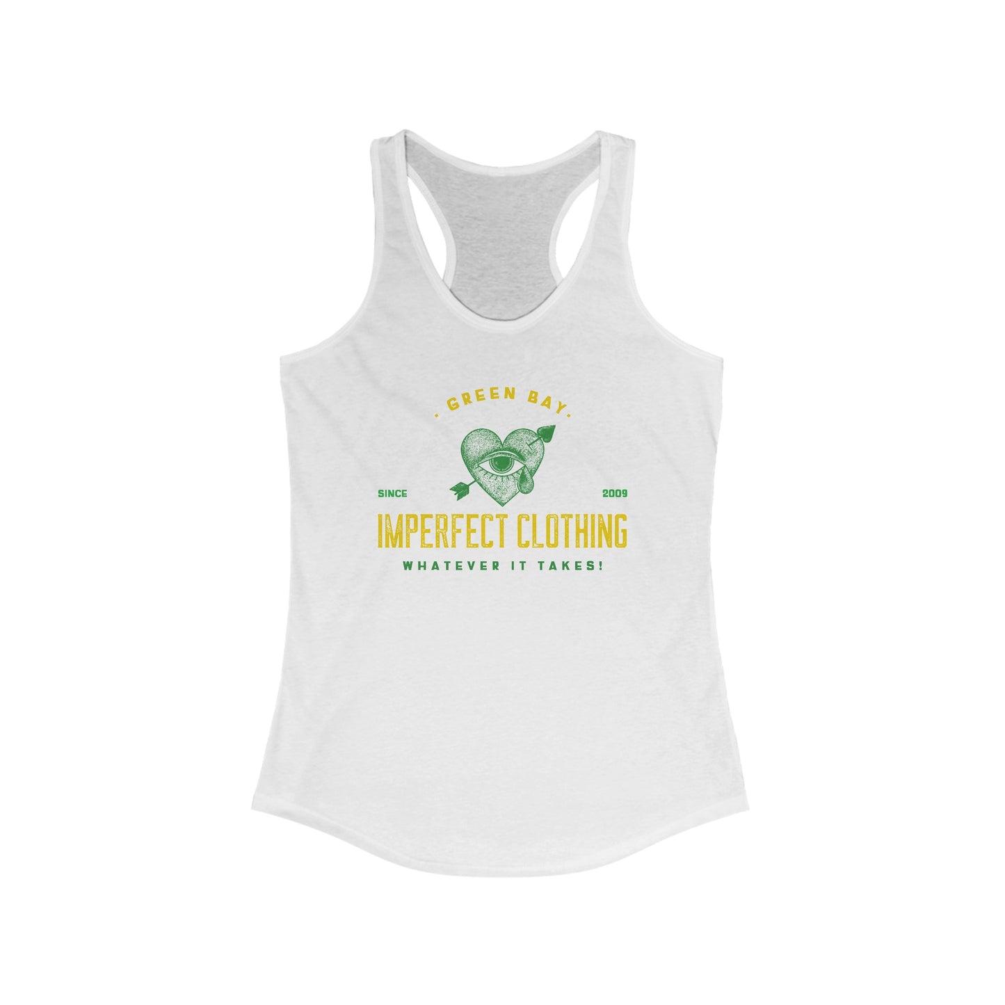 IMPERFECT Green Bay LOVE Racerback Tank