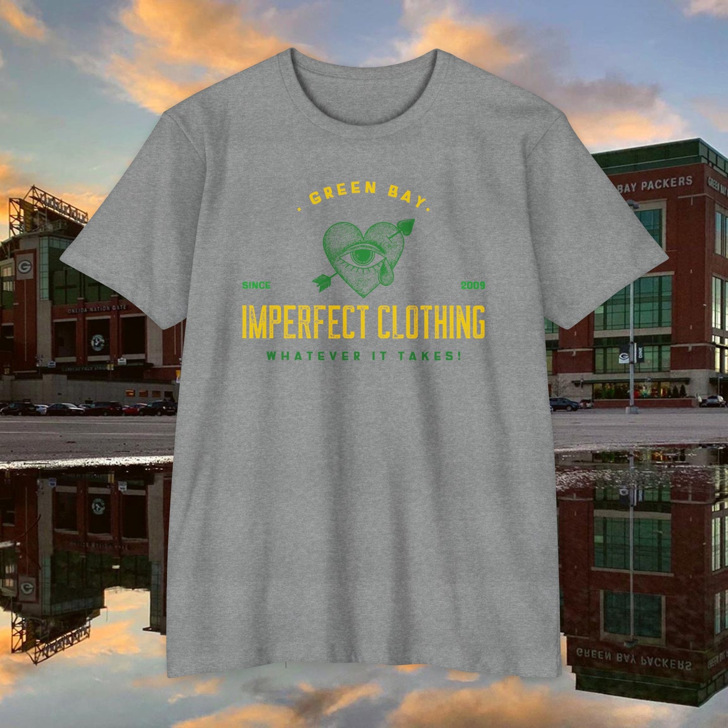 imperfect green bay front T-shirt