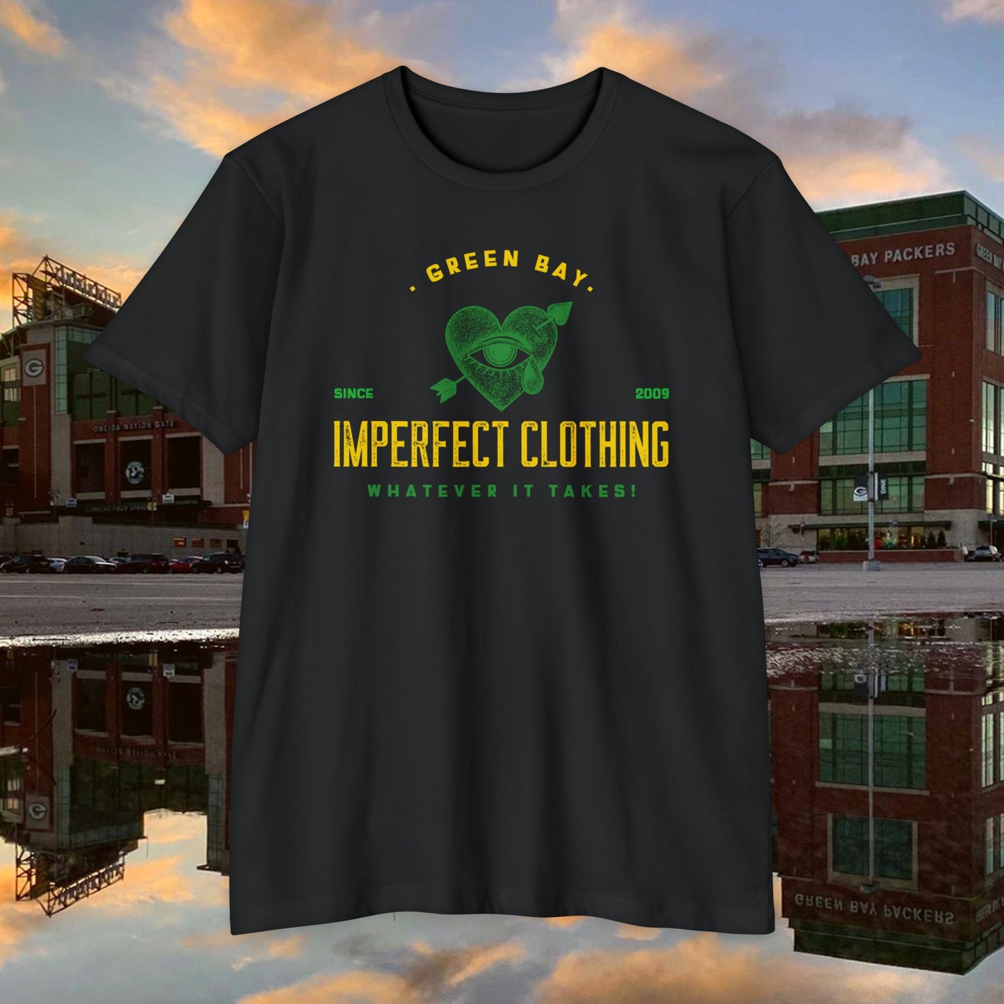 imperfect green bay front T-shirt