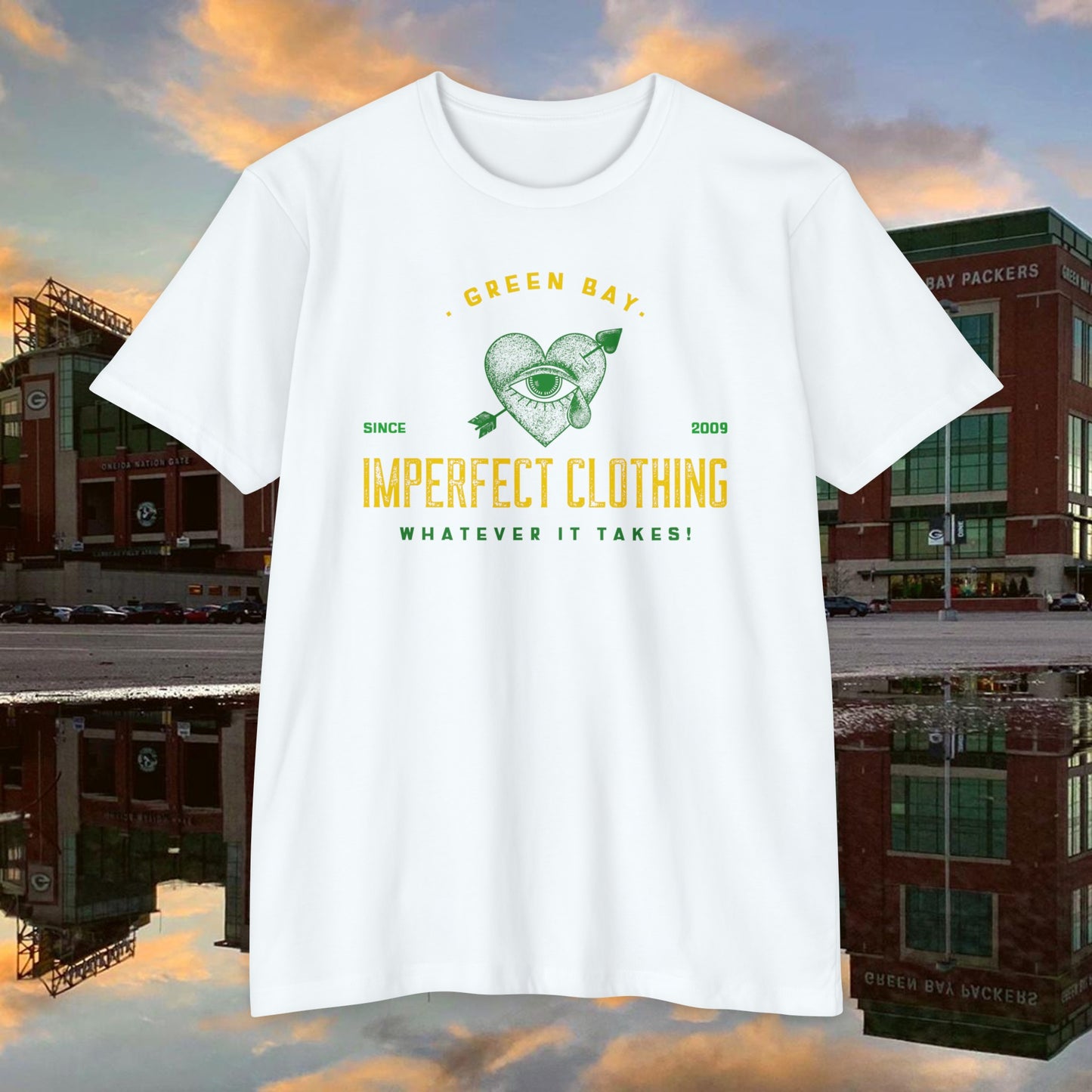 imperfect green bay front T-shirt