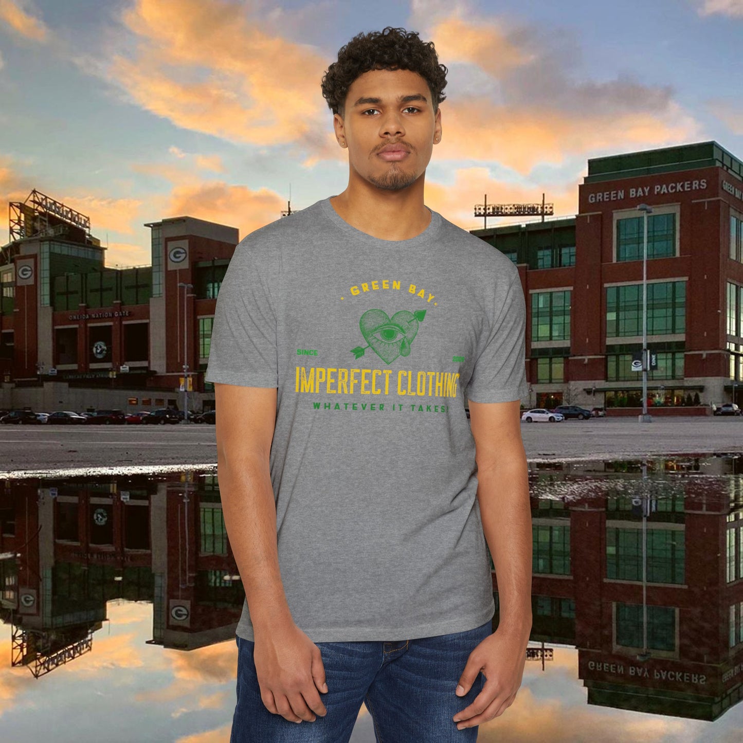 imperfect green bay front T-shirt